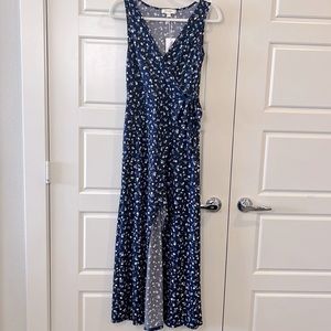 Maxi Floral Wrap Dress